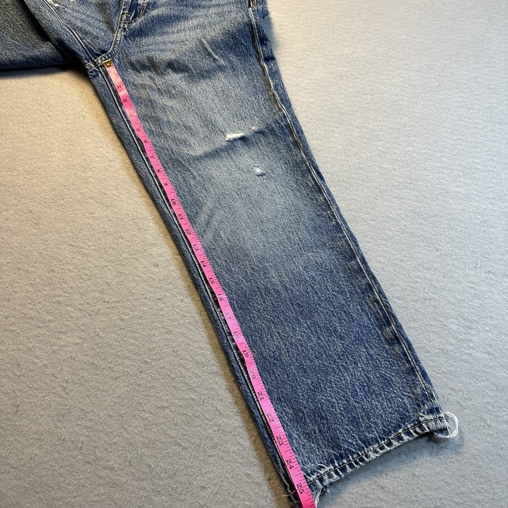 Pistola Cassie Super High Rise Straight Crop University Button Fly Size 27 - Picture 4 of 11